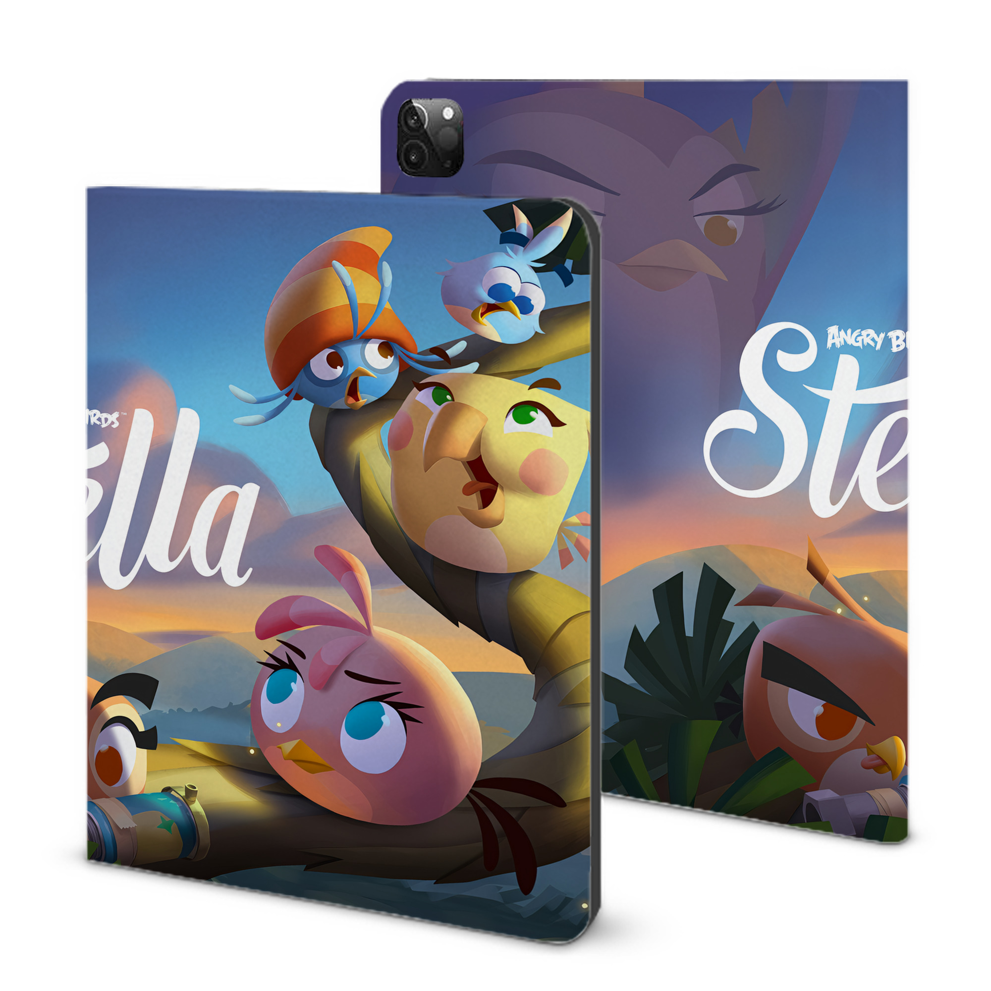 （画像用） Angry Birds アングリーバード IPadケース ペンホルダー付き ブックスタイルデザイン
